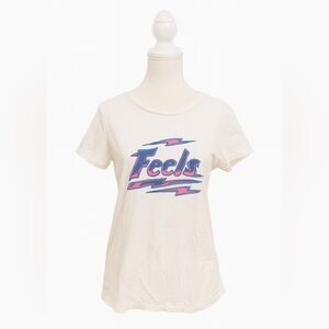 Pam & Gela “Feels” Graphic Tee Size Large